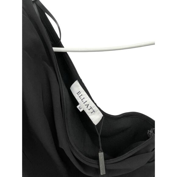 NWT Elliatt Genie One Shoulder Dress Black Size Medium - Picture 8 of 15